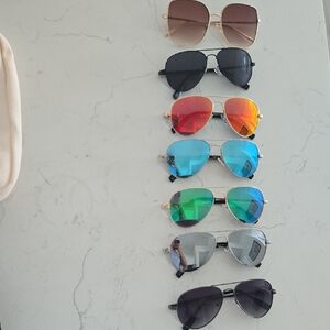 8 Pack Multi Colired Aviators
